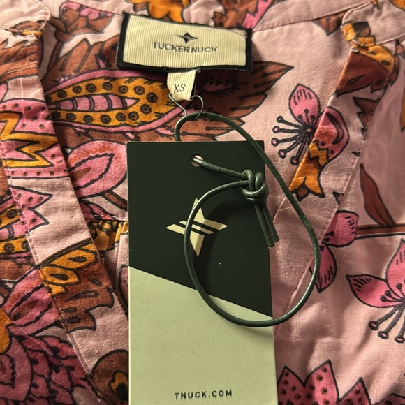 Tuckernuck NEW Pink Paisley Sunset Chintz Kenzo Beach Swim Coverup Size XS - Picture 8 of 8